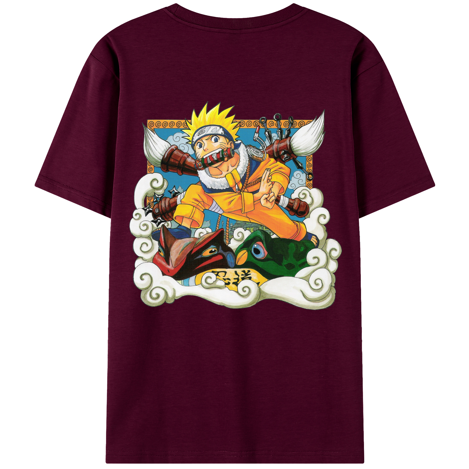 （画像用） NARUTO -ナルト- うずまき ナルト Uzumaki Naruto レディース半袖Tシャツ(バックプリント)